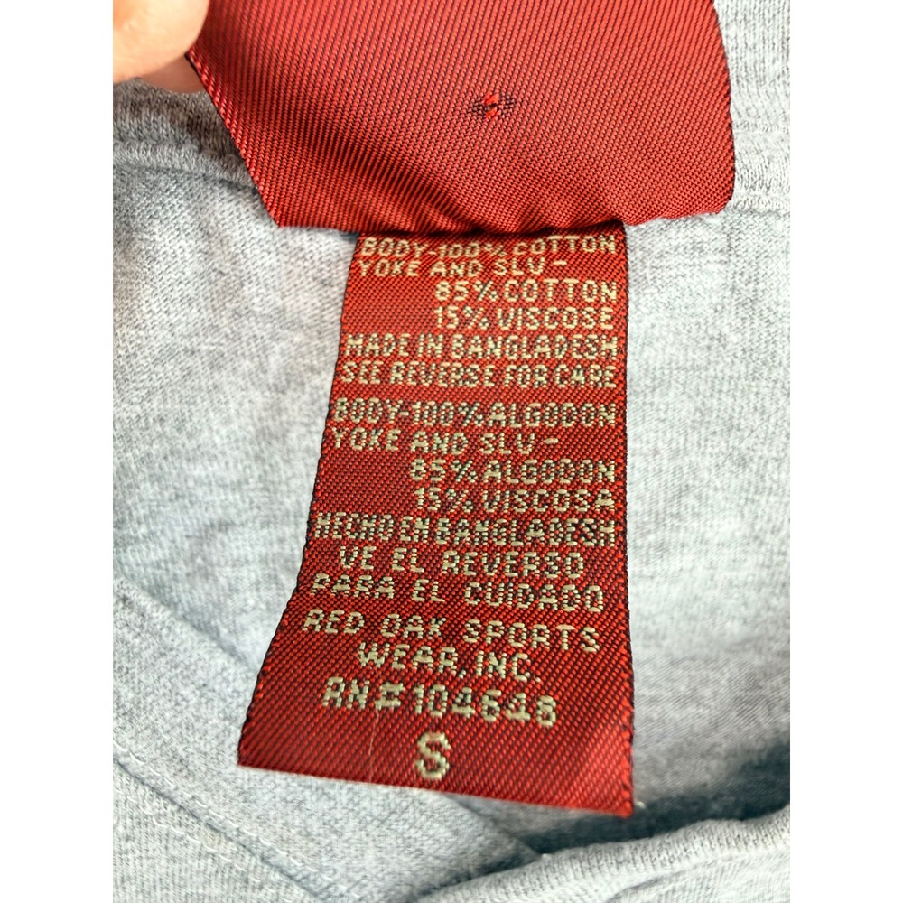 Red Oak Florida State Seminoles V-Neck Colorblock Long Sleeve Shirt Red Gray S - Picture 4 of 12